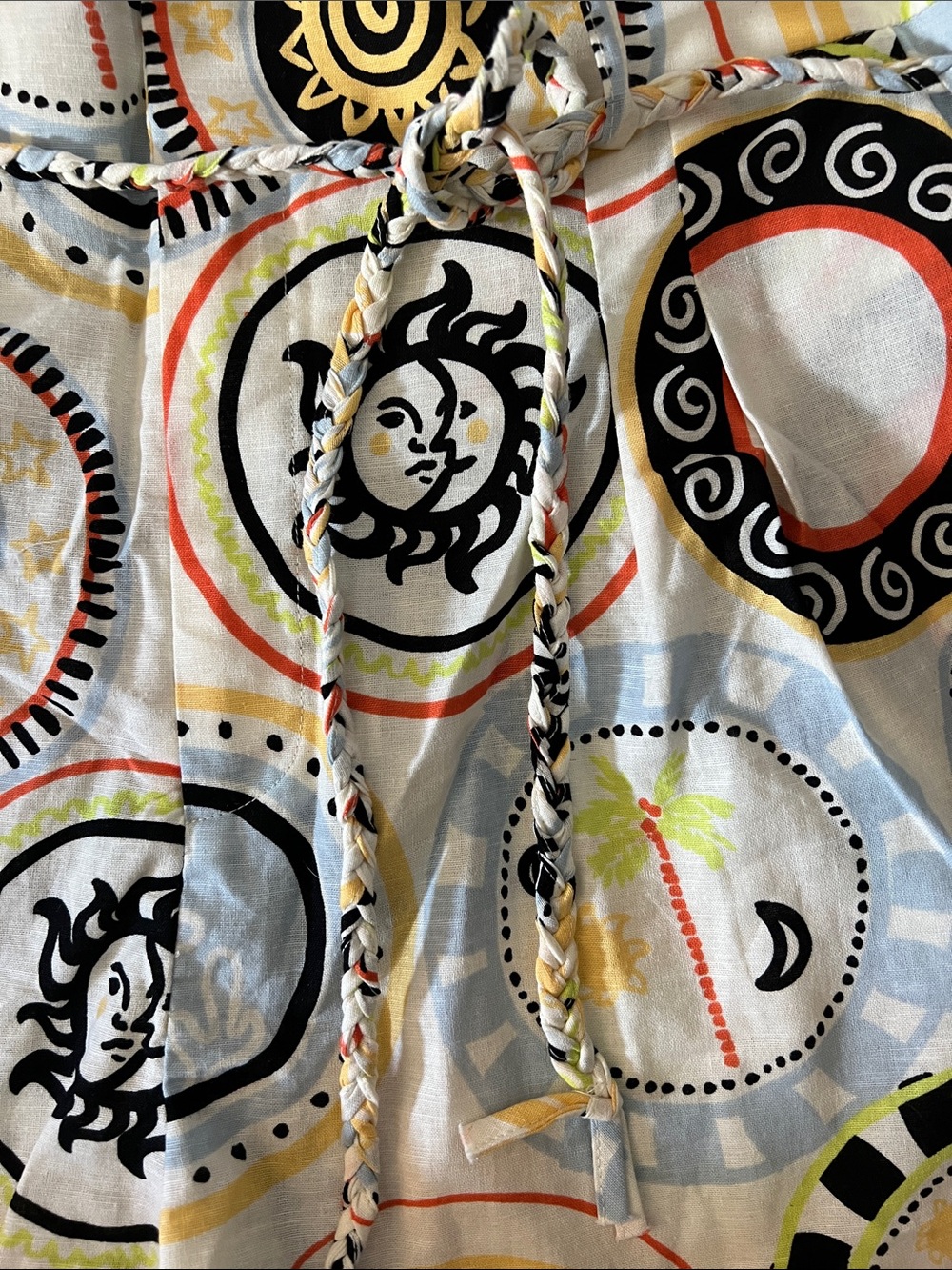 Never Fully Dressed Sun & Medallion Print Drawstring Shorts - Multicolor - Picture 3 of 7
